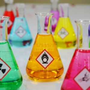 Hazardous substances in flasks