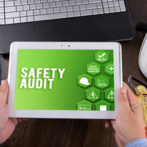 Safety audit app on tablet